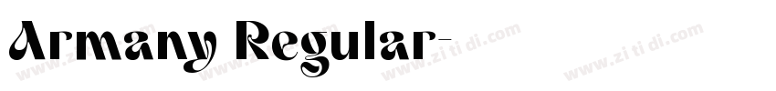 Armany Regular字体转换